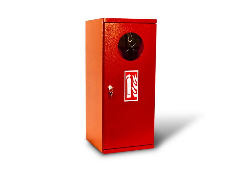 Box for water fire extinguisher - 