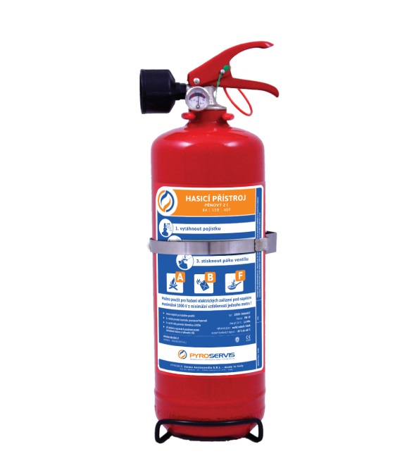 VP6TNC/P foam extinguisher - stainless vessel - 